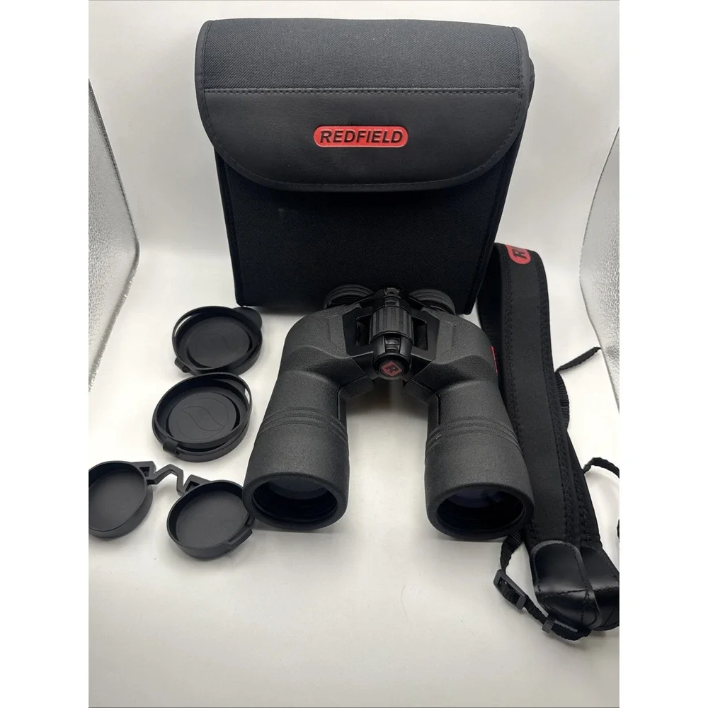 REDFIELD OPTICS RENEGADE 10X50 WATERPROOF BINOCULARS W/Accessories